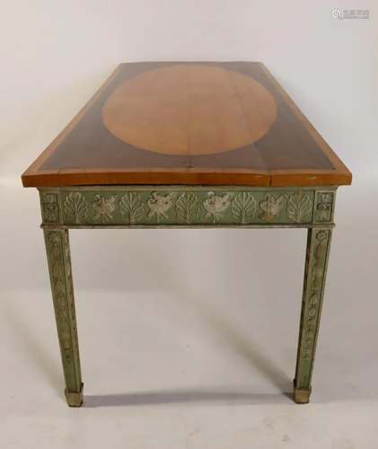 19th Century Large Adams Style Harvest Table.