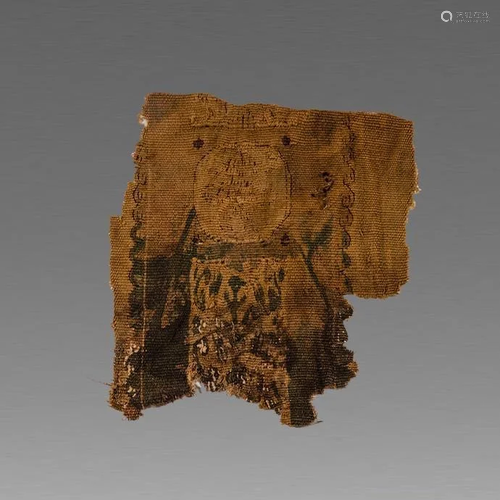 Ancient Egyptian Coptic Textile Fragment c.5th century