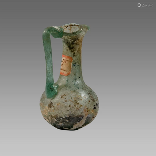 Ancient Roman Glass Jug c.2nd century AD.