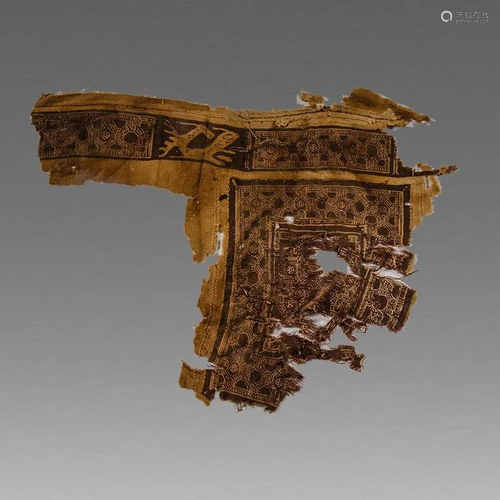 Ancient Egyptian Coptic Textile Fragment c.5th century