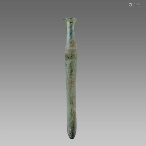 Ancient Roman Glass Medical Bottle c.2nd century AD.