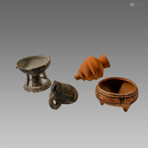 Lot of Terracotta Vessels c.200-1000 AD.