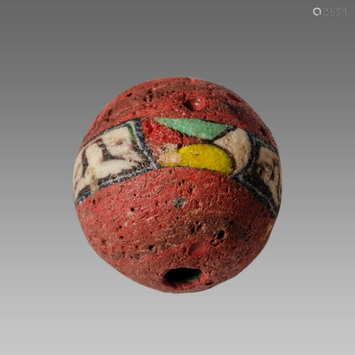 Phoenician Style Face Bead.