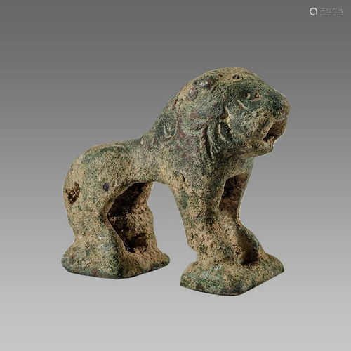 Ancient Islamic Persian Seljuk Bronze Lion c.10th