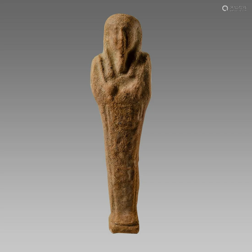 Ancient Egyptian Green Faience Ushabti Late period