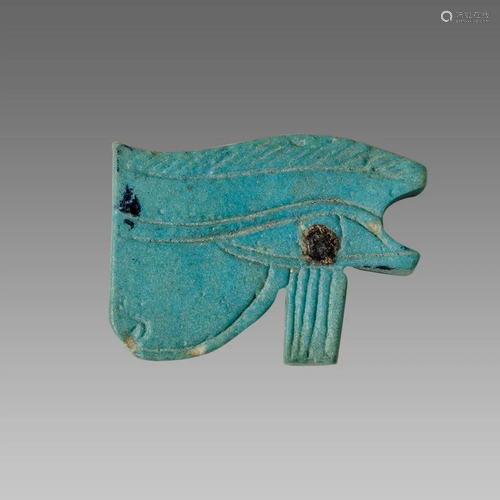 Ancient EGYPTIAN Faience Wedjet Eye Of Horus Late