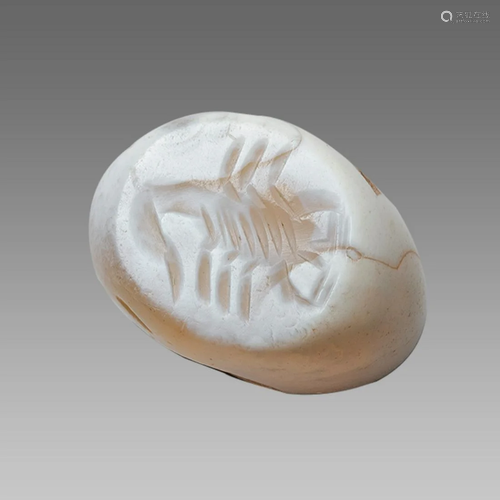 Ancient Sasanian Agate Seal with Scorpion c.5th century