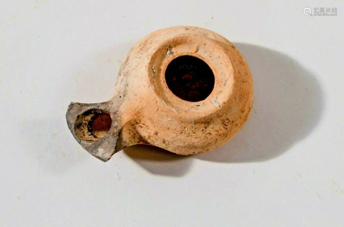 Ancient Herodian Terracotta Oil Lamp 37 BC-70 AD.