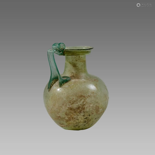 Ancient Roman Glass Jug c.1st century AD.