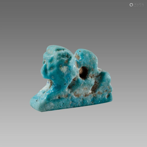 Ancient EGYPTIAN Faience Lion god Sekhmet Amulet