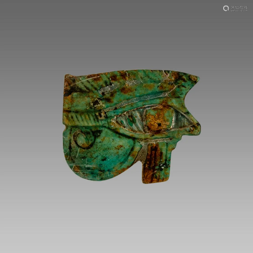 Ancient EGYPTIAN Faience Wedjet Eye Of Horus Late