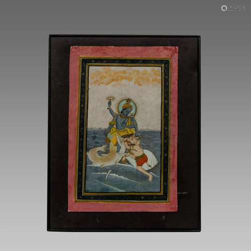 Indian Miniature Painting Probably 18th/19th century.