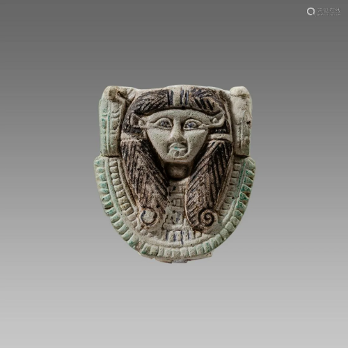 Ancient Egyptian Faience Amulet Hathor c.664-300 BC.