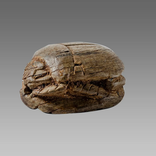 Ancient Egyptian Steatite stone Scarab c.1500-1100 BCE.