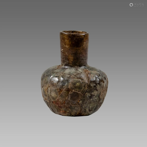 Ancient Islamic Glass Bottle c.8th century AD.