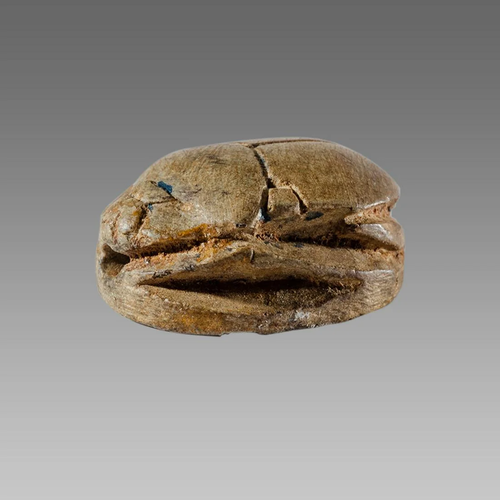 Ancient Egyptian Steatite stone Scarab c.1500-1100 BCE.