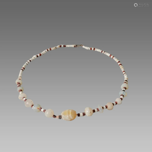 Ancient Near Eastern Mixed Stone Beads Necklace c.600