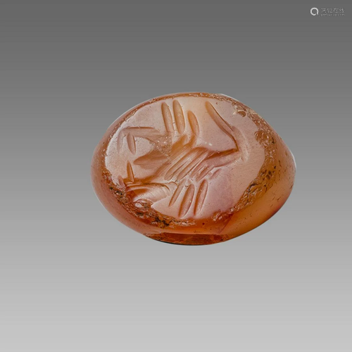 Ancient Sasanian Agate Seal with Scorpion c.5th century