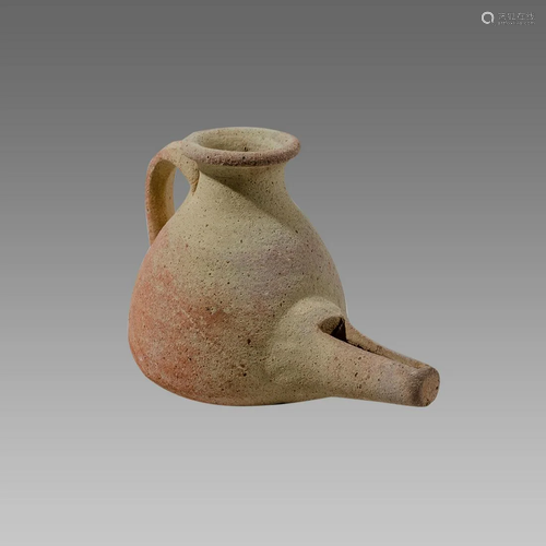 Ancient Holy Land Islamic Terracotta Oil Lamp