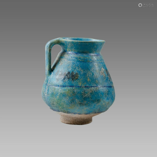 Ancient Islamic Persian Kashan Ceramic Jug c.13th