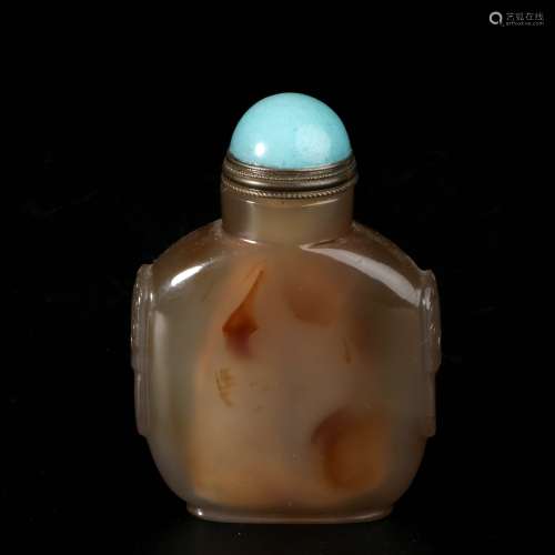 chinese agate snuff bottle