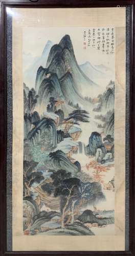 chinese landscape painting by zhang daqian