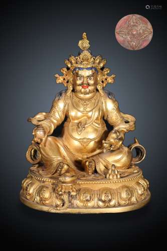 chinese gilt bronze buddha statue