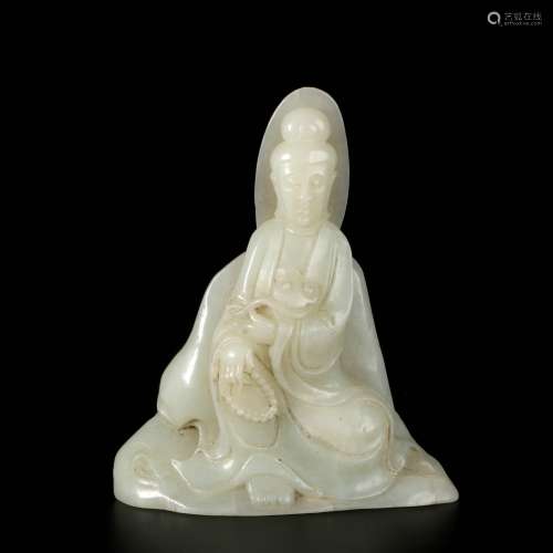 chinese white jade guanyin