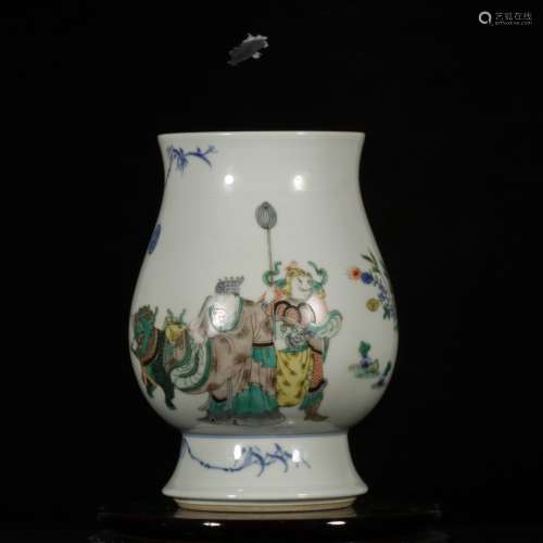 chinese wucai porcelain vase