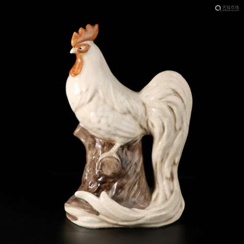 chinese porcelain rooster ornament