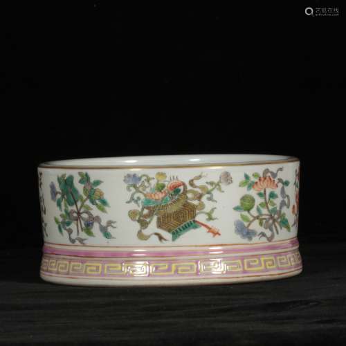 chinese famille rose porcelain water washer