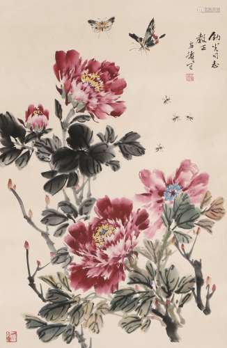 chinese flower painting by wang xuetao