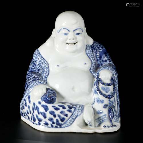 chinese blue and white porcelain buddha statue