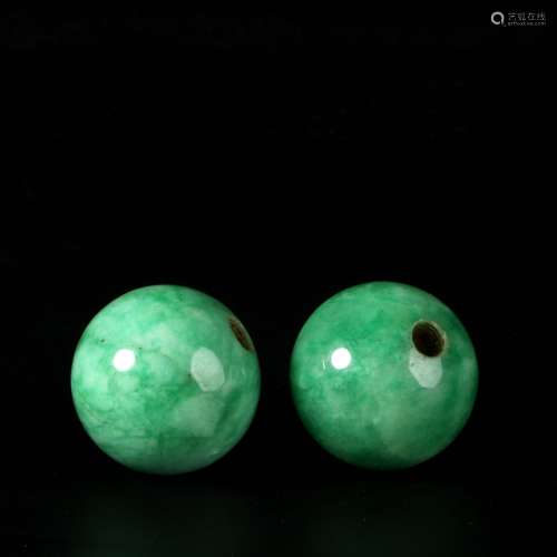 pair of chinese DZI beads