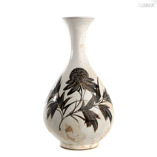 chinese cizhou kiln pear shaped vase