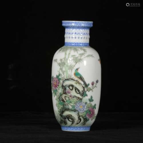 chinese famille rose porcelain vase