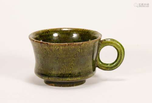 Tang Dynasty - Green Glaze Jiaotai Cup