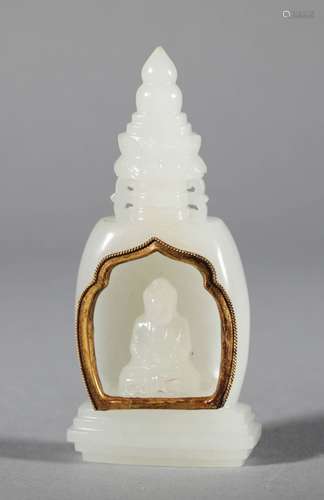 Yuan Dynasty - Hetian Jade Stupa