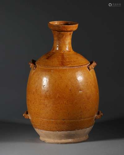 Liao Dynasty - Yellow Glaze Vase