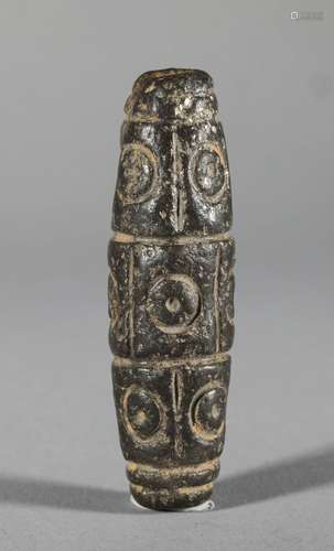 Tang Dynasty - 12 Eye Meteorite Dzi Bead