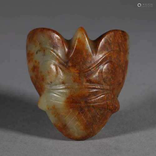 Hongshan Culture - Beast Face Shape Jade Pendant