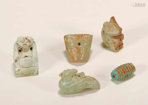 Han Dynasty - Set of Turquoise Ornaments