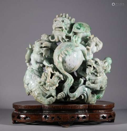 Late Qing Dynasty - Lion Shape Decoration