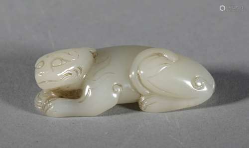 Qing Dynasty - Hetian Jade Beast