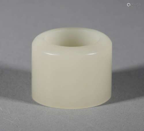 Qing Dynasty - Hetian Jade Thumb Ring