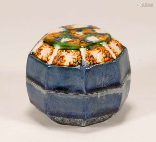 Tang Dynasty - Sancai Octagon Box