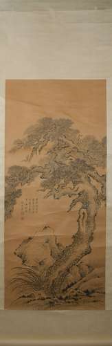 A Xiang shengmo's pine tree painting