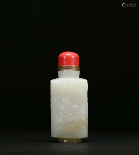 A jade snuff bottle