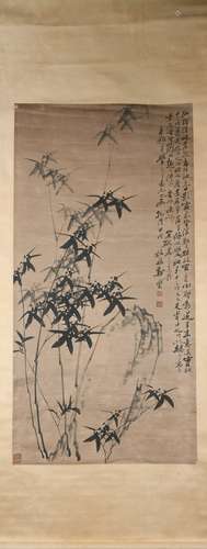 A Zheng banqiao's bamboo painting