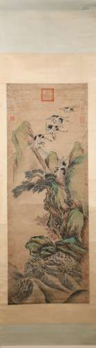 A Zhao mengjian's flower and bird painting